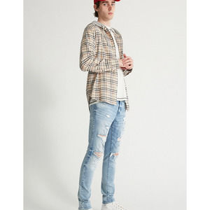 PacSun Dark Wash Ripped Skinny Jeans Like New Men's Size 31x32"